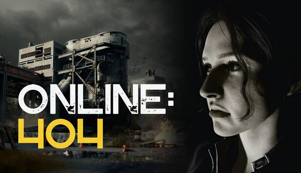 Online: 404 store artwork with the game logo over the quarantined district skyline